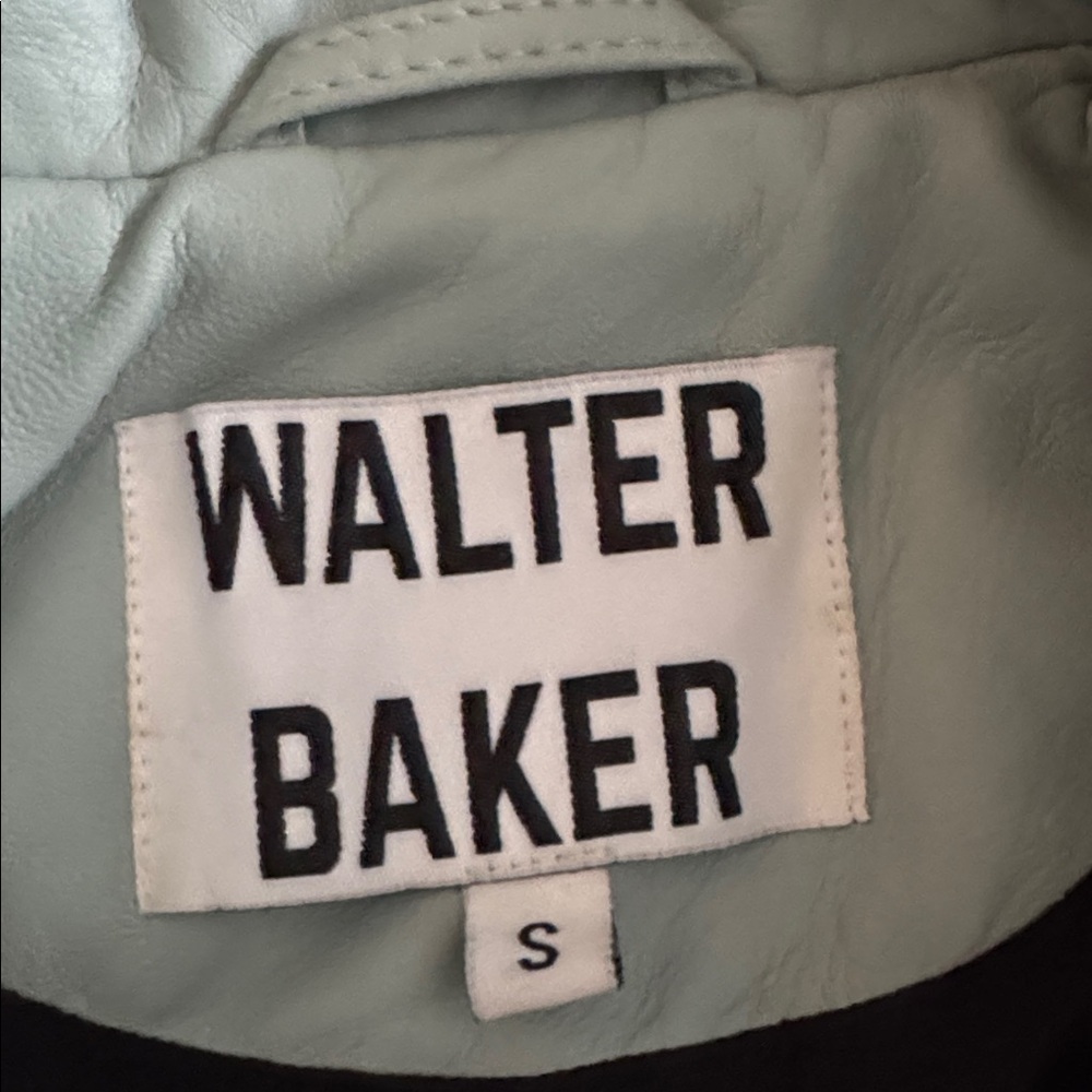 Walter Baker Leather Biker Jacket S - Picture 13 of 13